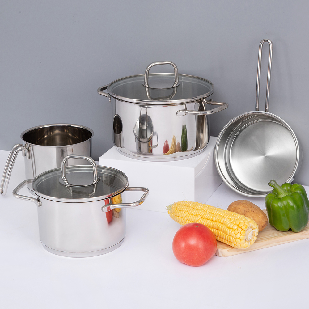 ست قابلمه و ظروف استیل استیل JY-HJ-5